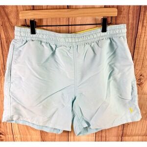 Polo Ralph Lauren Swim Shorts Men's Size L Light Blue Mesh Lined Swimwear Large